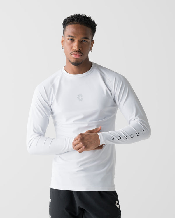 CRONOS  ACTIVE RASH GUARD【WHITE】