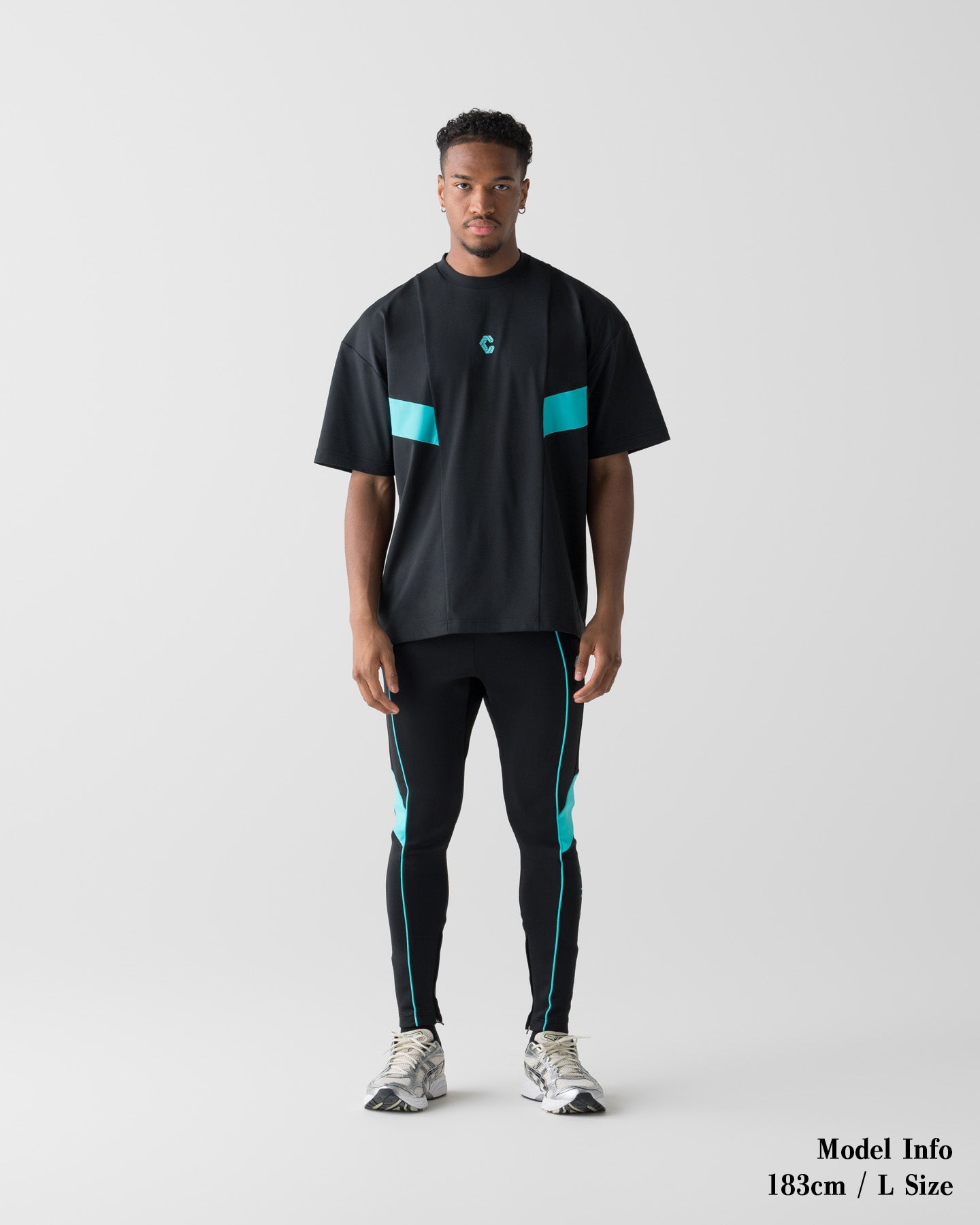 CRONOS SWITCH COOL TOUCH SKINNY PANTS【BLACK×T.BLUE】
