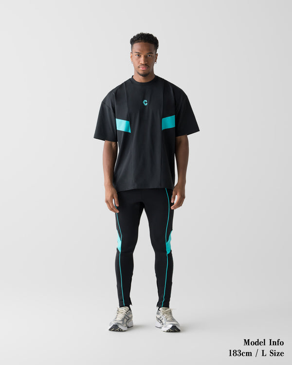 CRONOS SWITCH COOL TOUCH SKINNY PANTS【BLACK×T.BLUE】