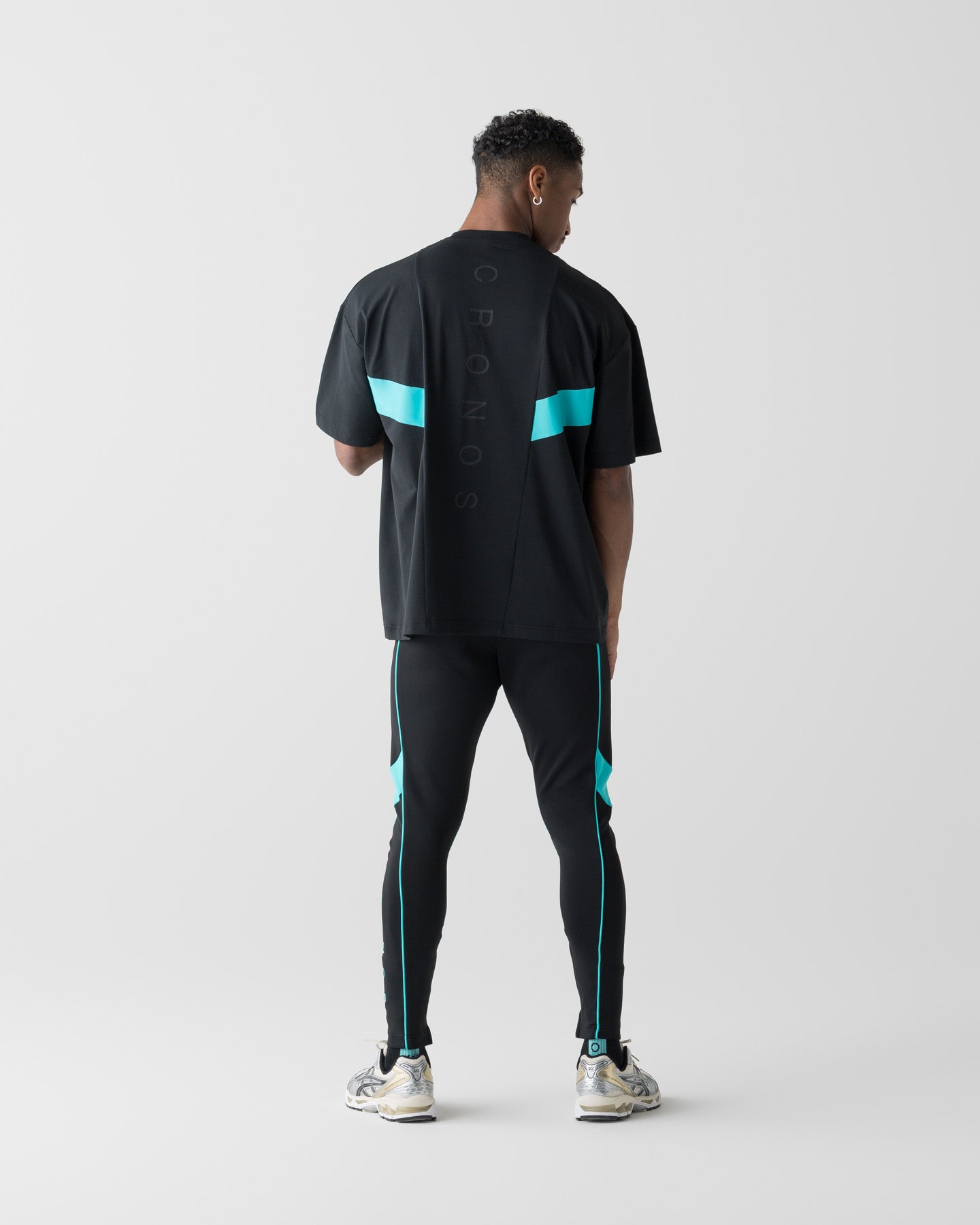 CRONOS SWITCH COOL TOUCH SKINNY PANTS【BLACK×T.BLUE】