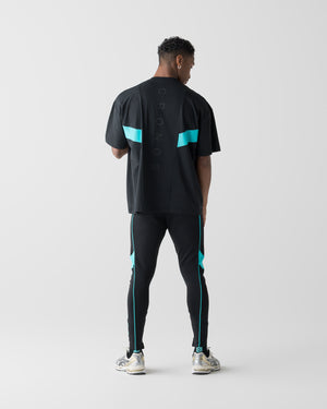 CRONOS SWITCH COOL TOUCH S/S TEE【BLACK×T.BLUE】