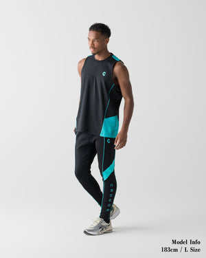 CRONOS SWITCH COOL TOUCH SKINNY PANTS【BLACK×T.BLUE】