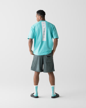 CRONOS AIR FLOW BOX LOGO S/S TEE【T. BLUE】