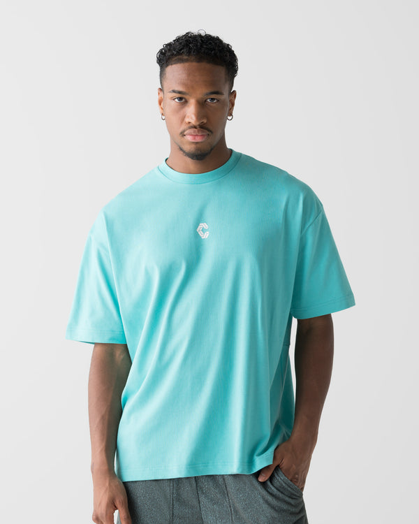 CRONOS AIR FLOW BOX LOGO S/S TEE【T. BLUE】