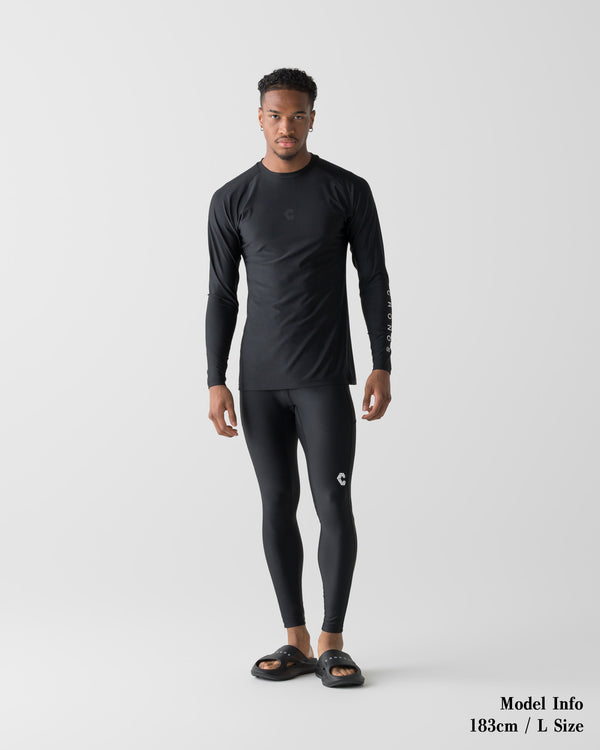 CRONOS  ACTIVE RASH GUARD【BLACK】