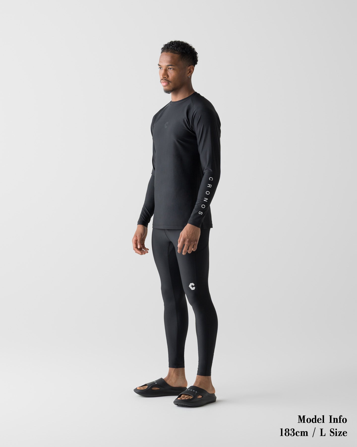 CRONOS ACTIVE RASH GUARD LEGGINGS【BLACK】
