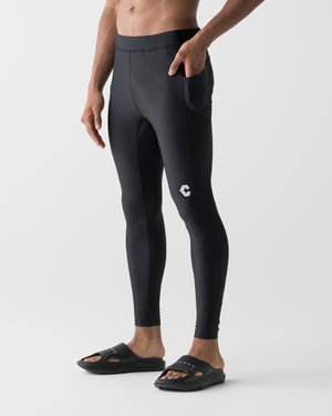 CRONOS  ACTIVE RASH GUARD LEGGINGS【BLACK】