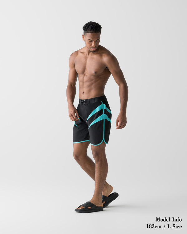 CRONOS SHARP LINE COMPETITION SHORTS【BLACK×T.BLUE】