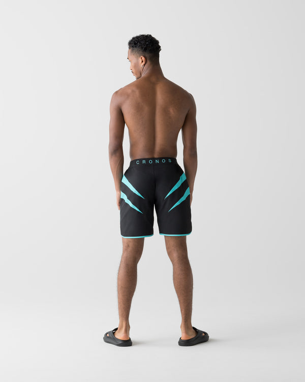 CRONOS SHARP LINE COMPETITION SHORTS【BLACK×T.BLUE】