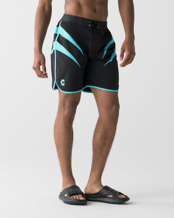 CRONOS SHARP LINE COMPETITION SHORTS【BLACK×T.BLUE】