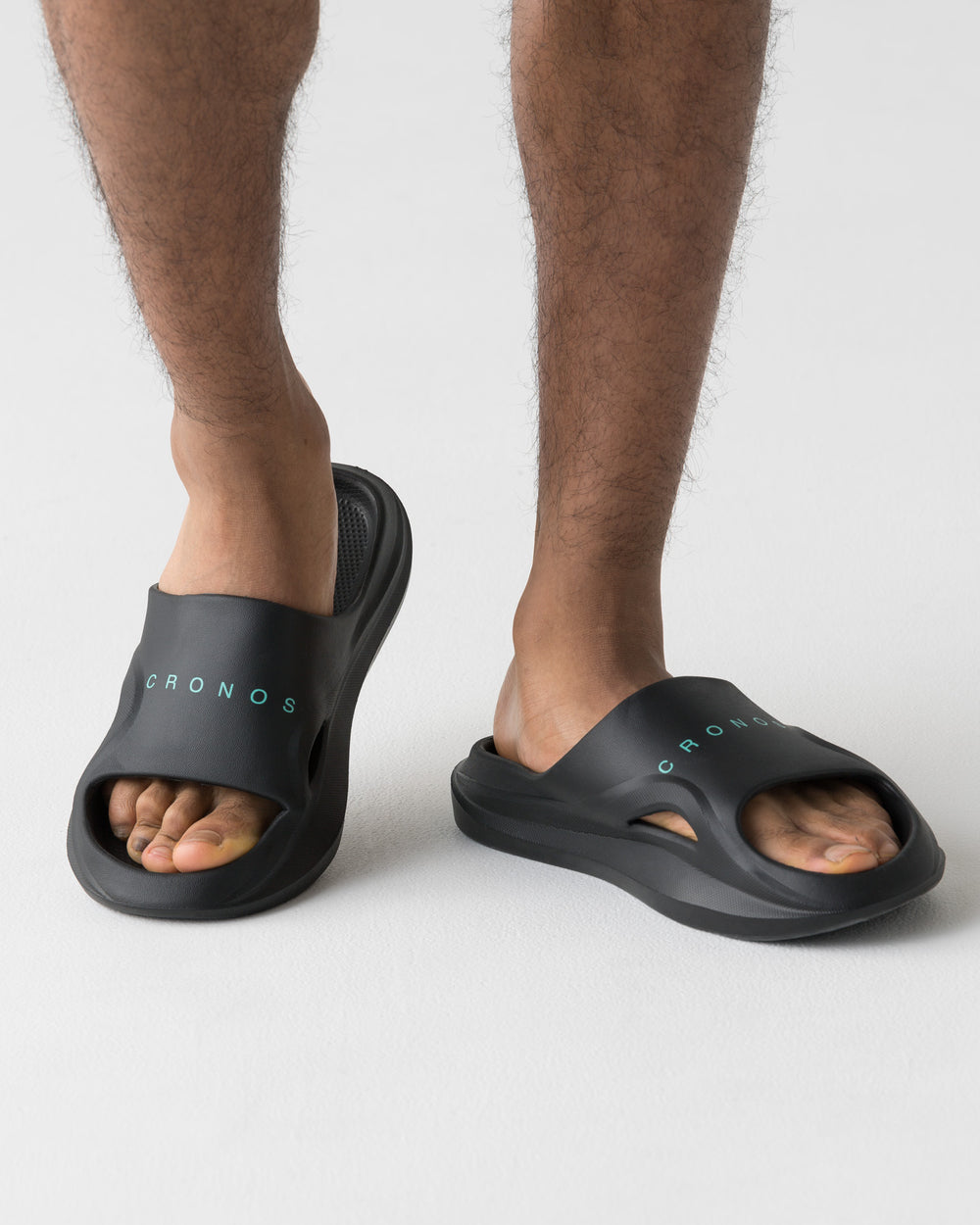 CRONOS RECOVERY EVA SANDAL【BLACK×T.BLUE】