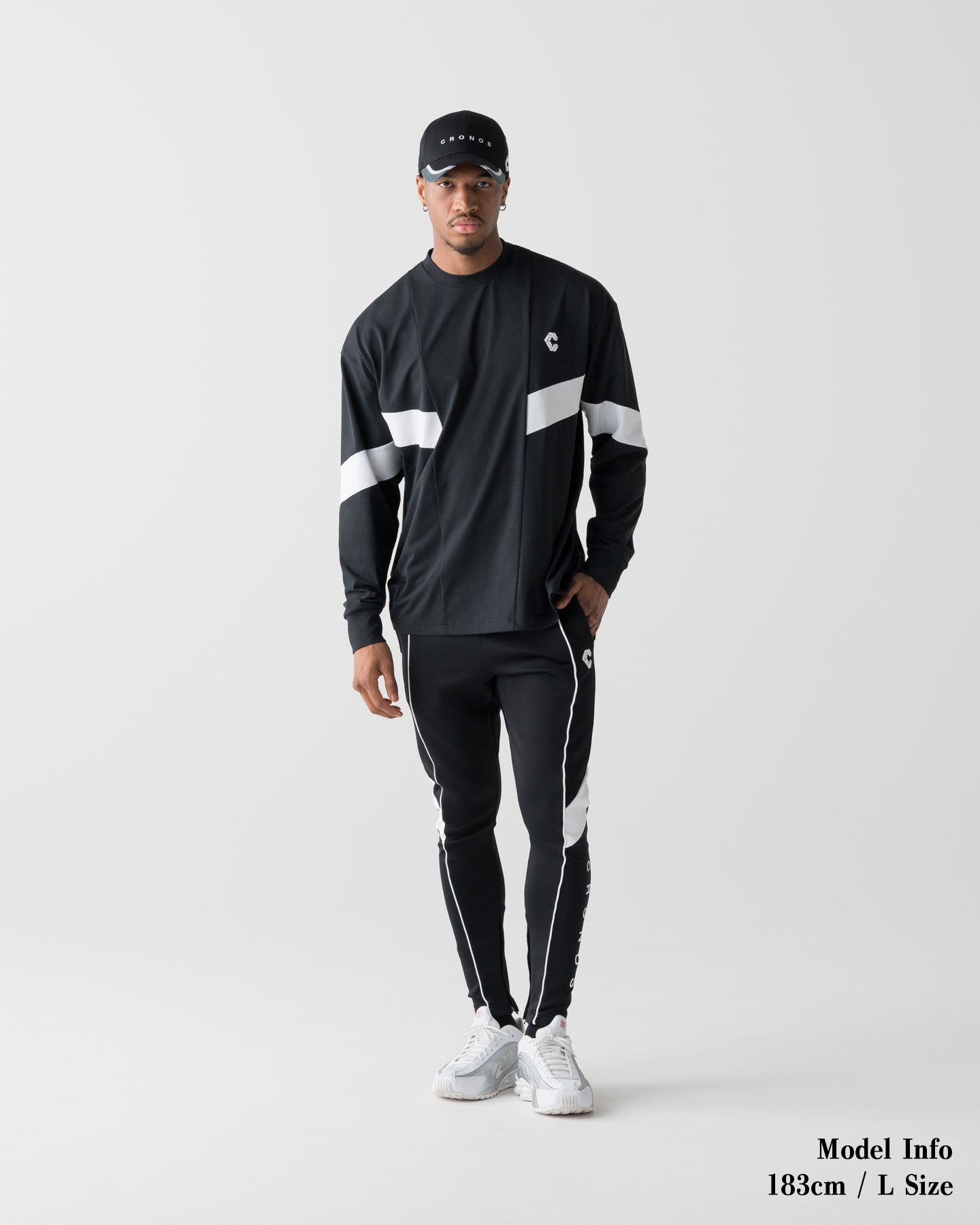 【美品】CRONOS BLACK MART COOL L/S TEE XXL CRONOS BLACK MART COOL L/S TEE【BLACK】