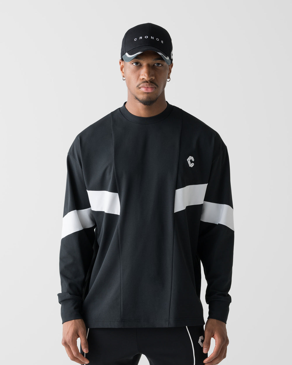 CRONOS SWITCH COOL TOUCH L/S TEE【BLACK】