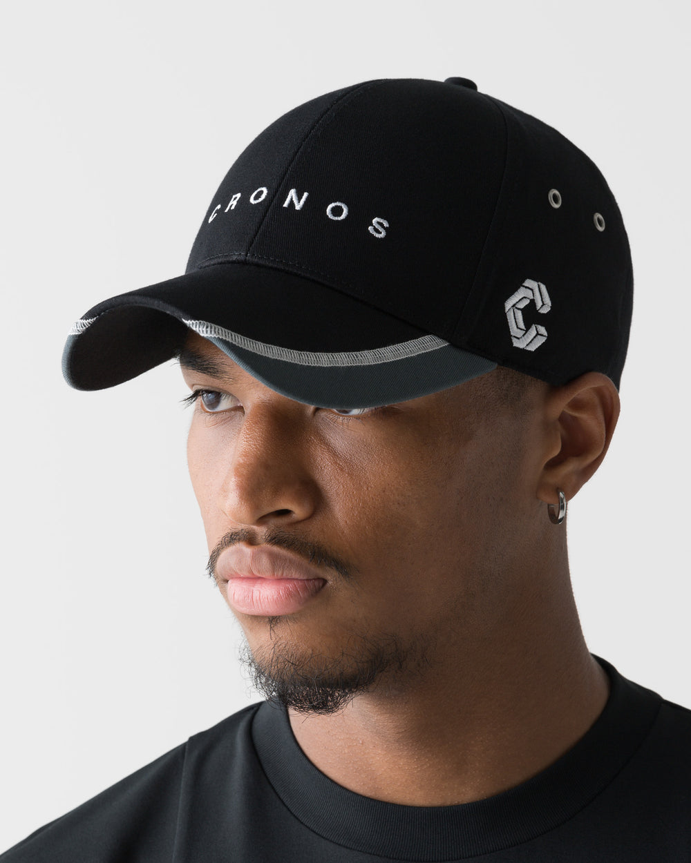 CRONOS LOGO DETAIL TWILL CAP【BLACK】