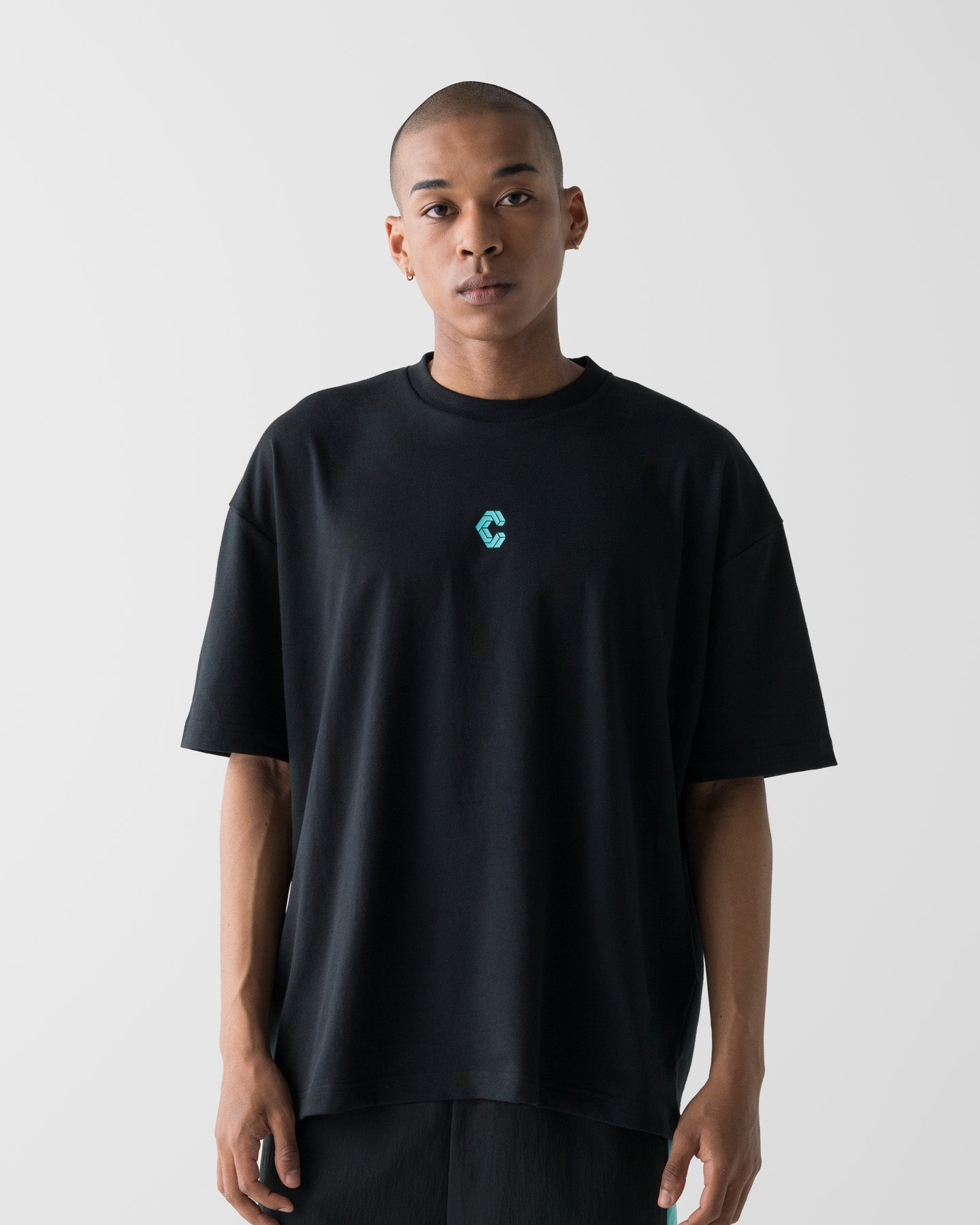 CHOREOLOGY オーバーサイズTシャツ TS-2625 [BLACK x T.BLUE]