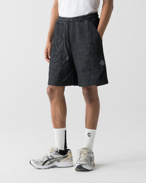 CRONOS LIGHT PILE STRETCH SHORTS【BLACK】