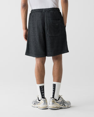 CRONOS LIGHT PILE STRETCH SHORTS【BLACK】