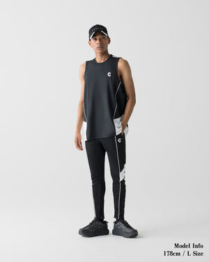 CRONOS SWITCH COOL TOUCH SLEEVELESS【BLACK】