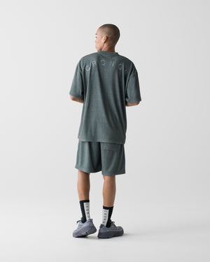 CRONOS LIGHT PILE STRETCH S/S TEE【D.GRAY】