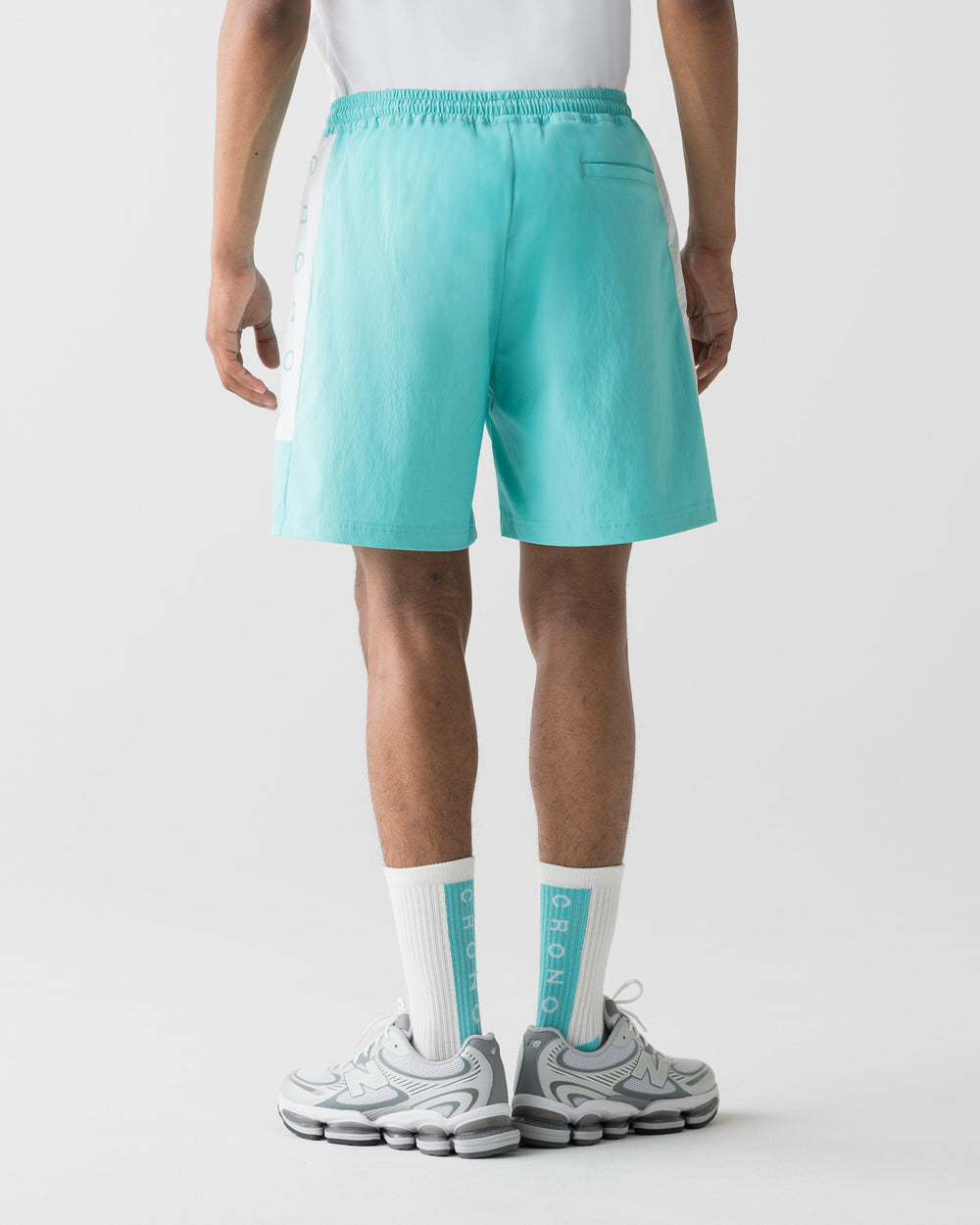CRONOS AIRFLOW BOX LOGO SHORTS【T.BLUE】