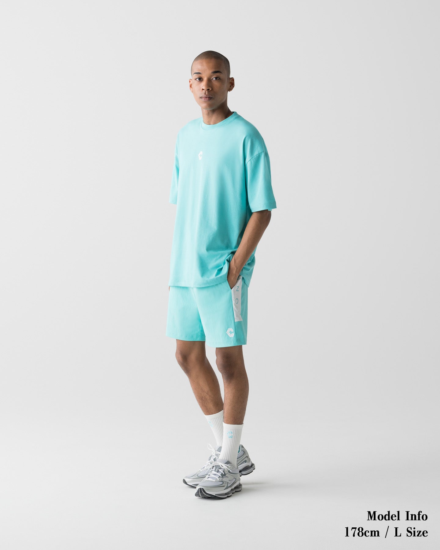 CRONOS AIR FLOW BOX LOGO S/S TEE【T. BLUE】