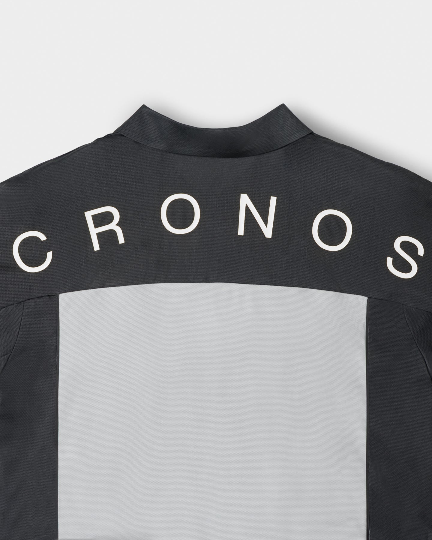 CRONOS BLACK DUAL TONE HALF ZIP POLO【BLACK×GRAY】