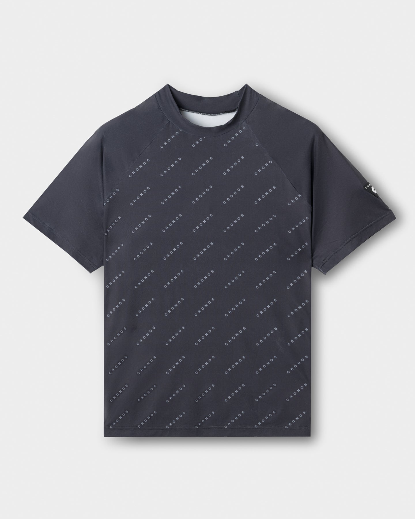 CRONOS BLACK MONOGRAM MOCK NECK【BLACK】