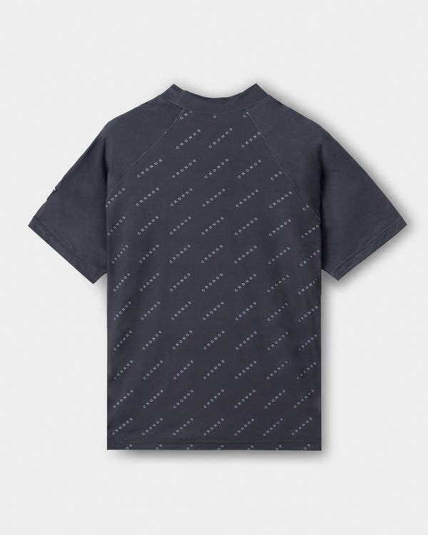 CRONOS BLACK MONOGRAM MOCK NECK【BLACK】