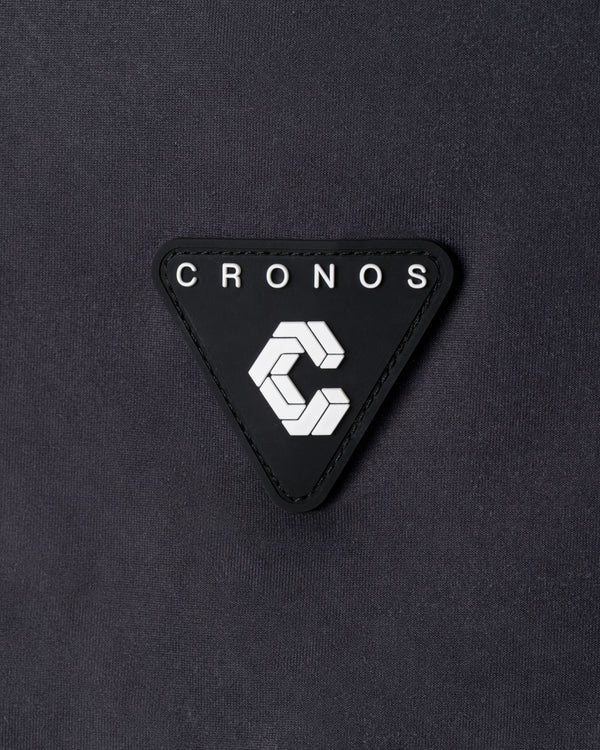 CRONOS BLACK MONOGRAM MOCK NECK【BLACK】