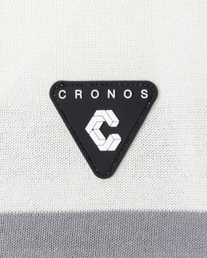 CRONOS BLACK DUAL TONE POLO【WHITE×GRAY】