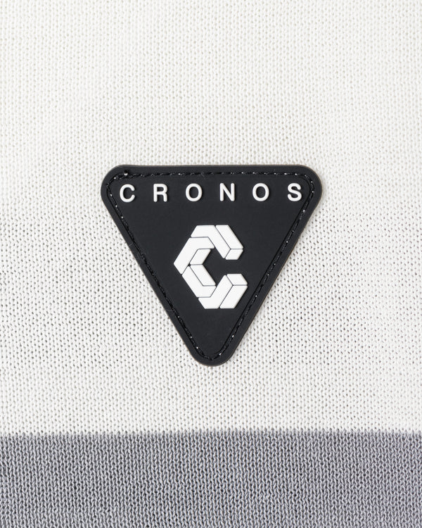 CRONOS BLACK DUAL TONE POLO【WHITE×GRAY】