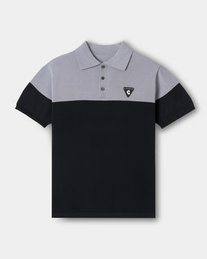 CRONOS BLACK DUAL TONE POLO【GRAY×YELLOW】