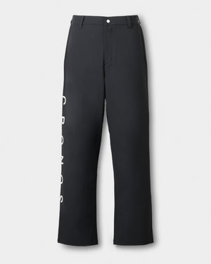 CRONOS BLACK DUAL TONE PANTS【BLACK×WHITE】