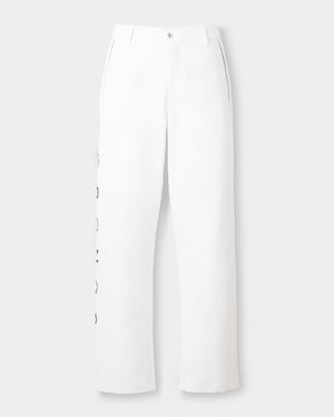 CRONOS BLACK DUAL TONE PANTS【WHITE×BLACK】