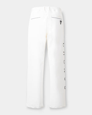 CRONOS BLACK DUAL TONE PANTS【WHITE×BLACK】