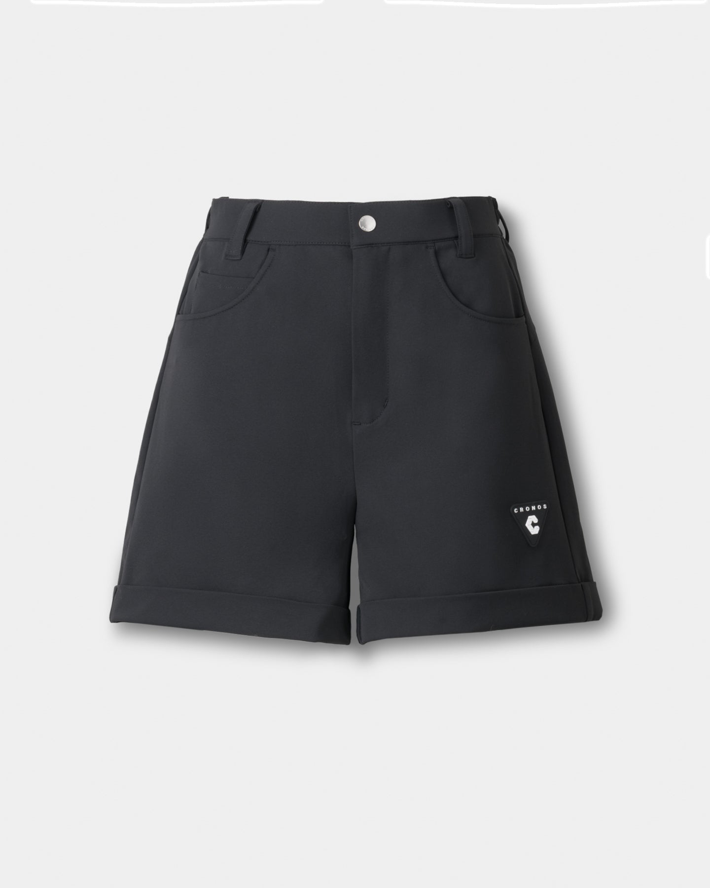 CRONOS BLACK WOMEN MONOCHROME SHORTS【BLACK×YELLOW】