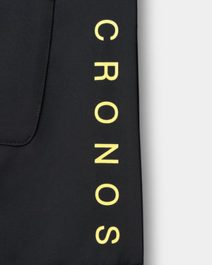 CRONOS BLACK WOMEN MONOCHROME SHORTS【BLACK×YELLOW】