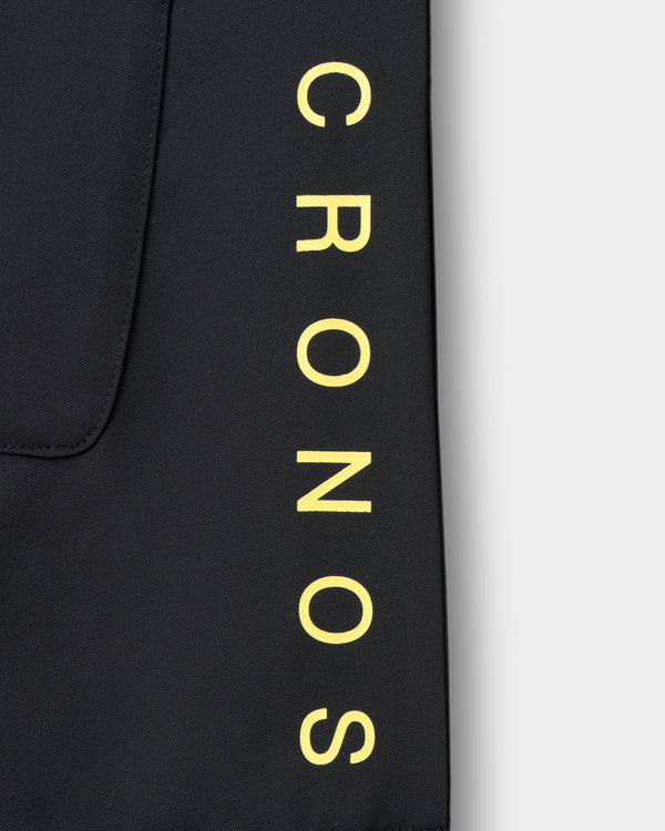 CRONOS BLACK WOMEN MONOCHROME SHORTS【BLACK×YELLOW】