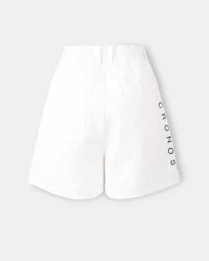 CRONOS BLACK WOMEN MONOCHROME SHORTS【WHITE×BLACK】