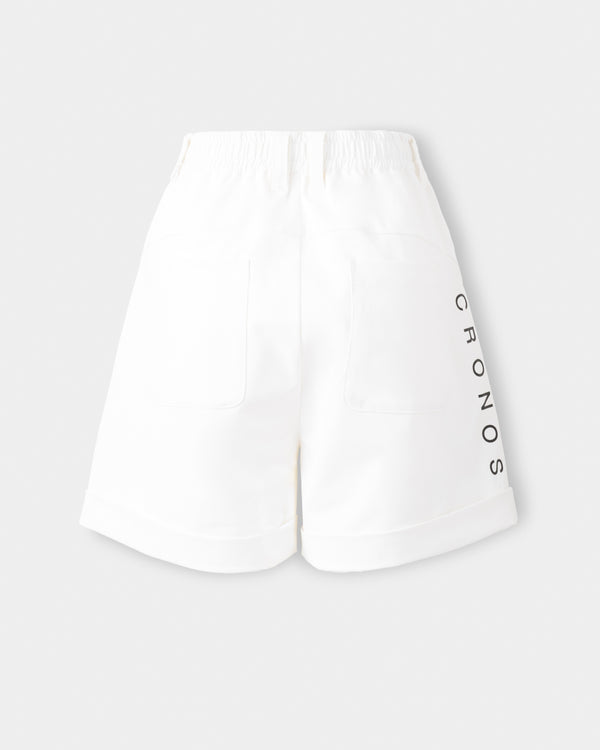 CRONOS BLACK WOMEN MONOCHROME SHORTS【WHITE×BLACK】