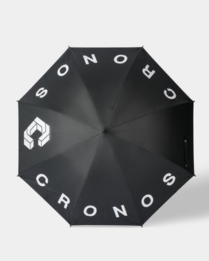 CRONOS BLACK GOLF LOGO UMBRELLA【BLACK】