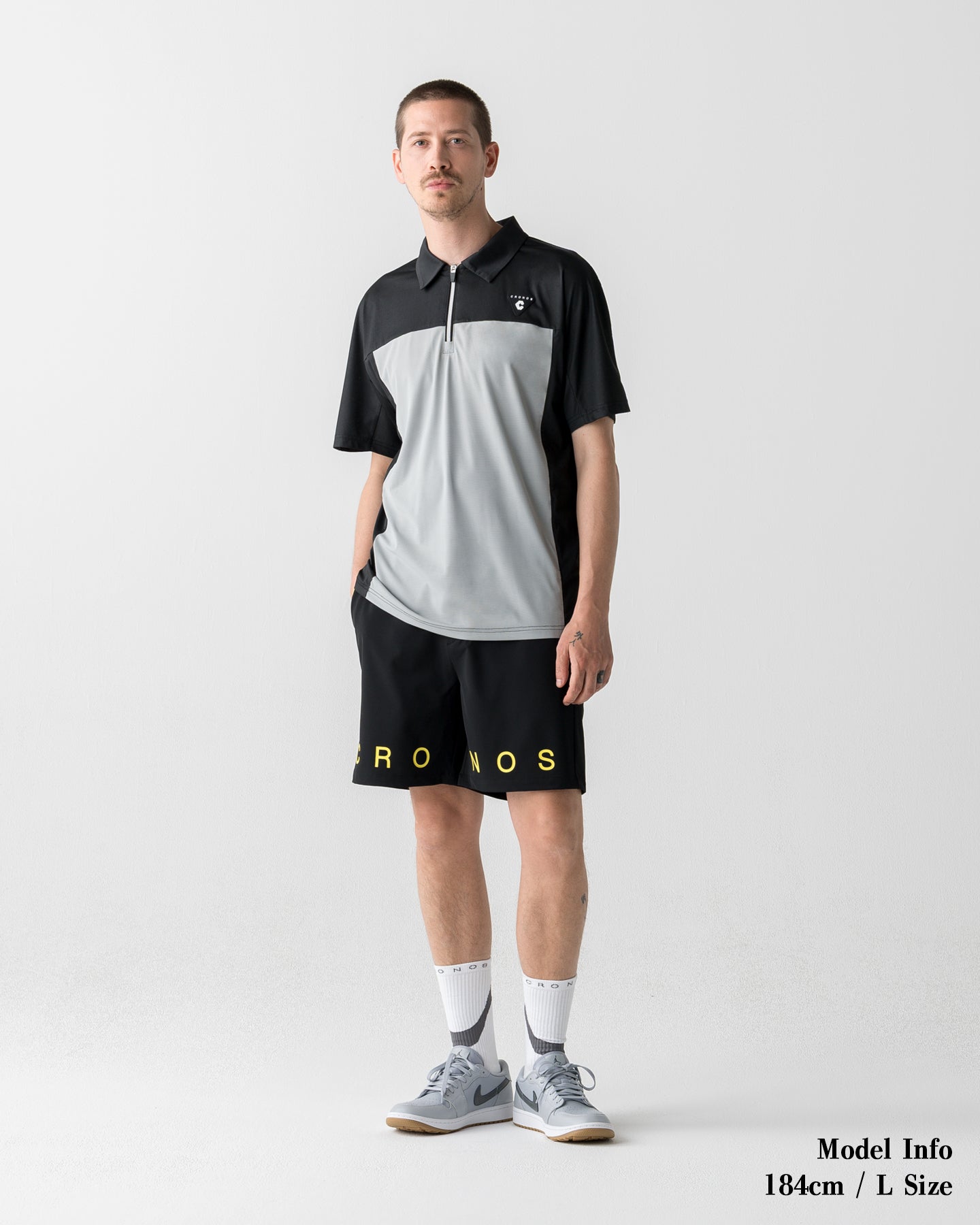 CRONOS BLACK DUAL TONE SHORTS【BLACK×YELLOW】