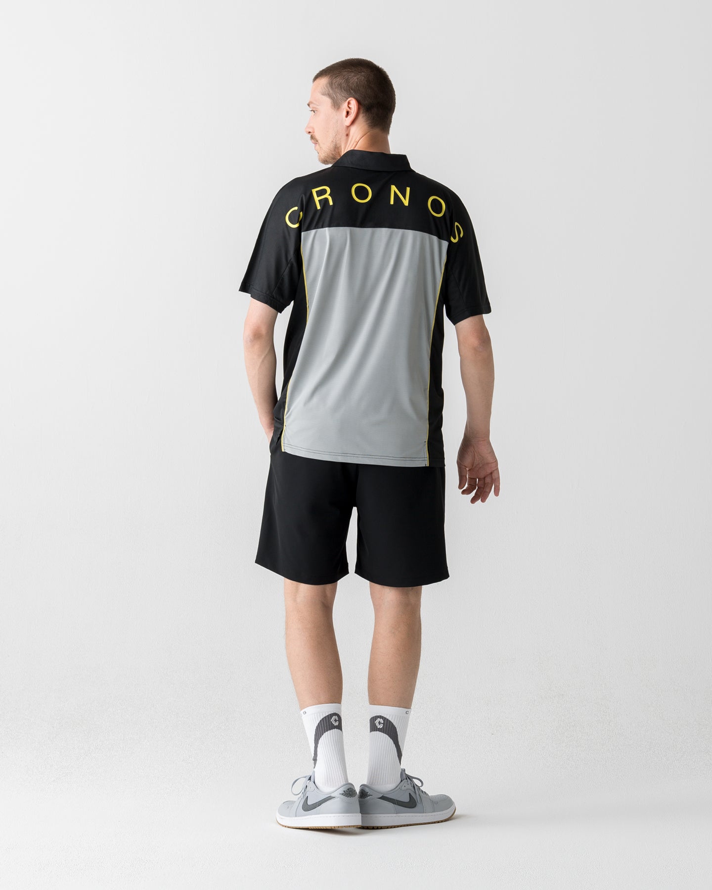 CRONOS BLACK DUAL TONE SHORTS【BLACK×YELLOW】