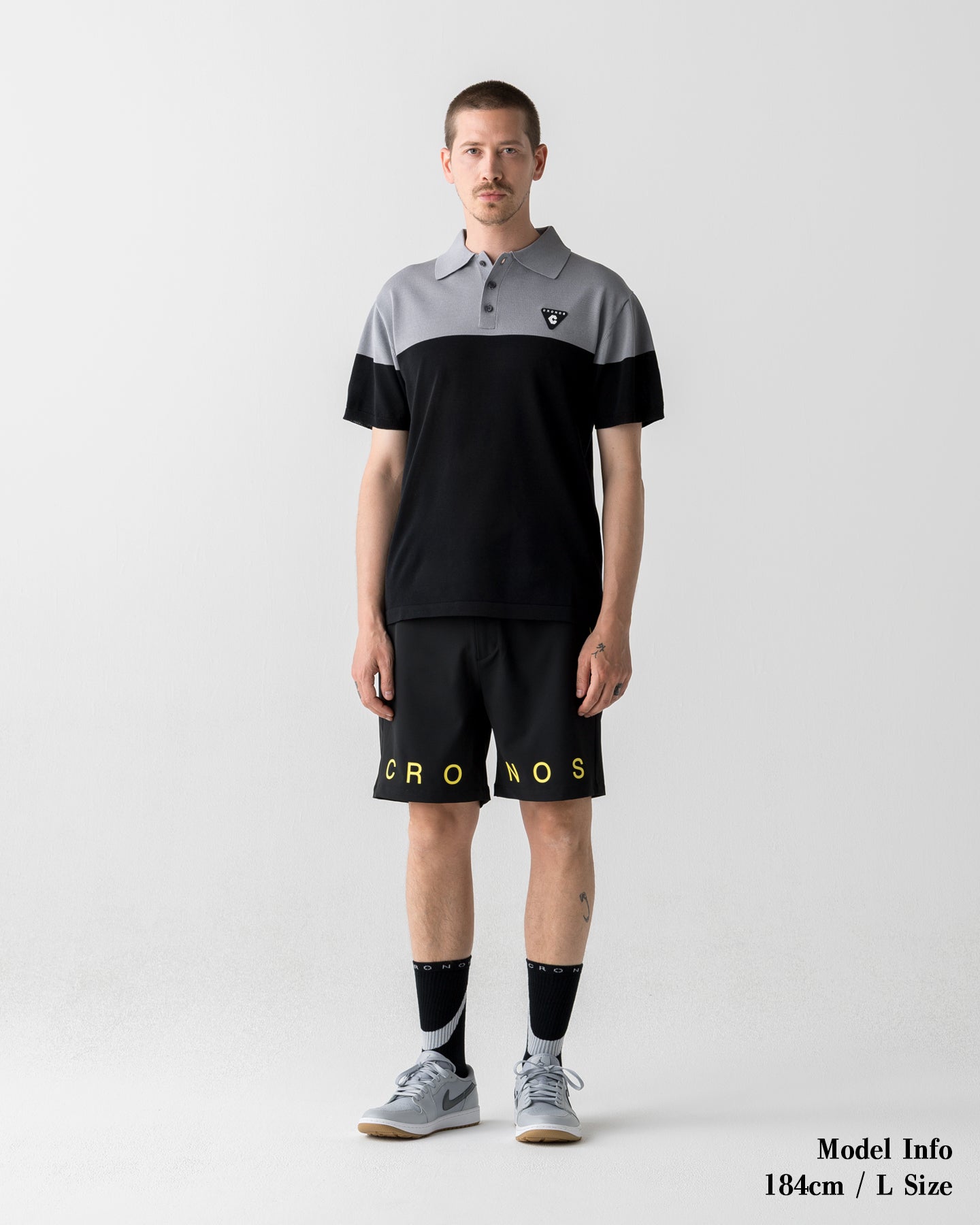 CRONOS BLACK DUAL TONE SHORTS【BLACK×YELLOW】