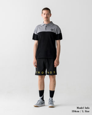 CRONOS BLACK DUAL TONE SHORTS【BLACK×YELLOW】