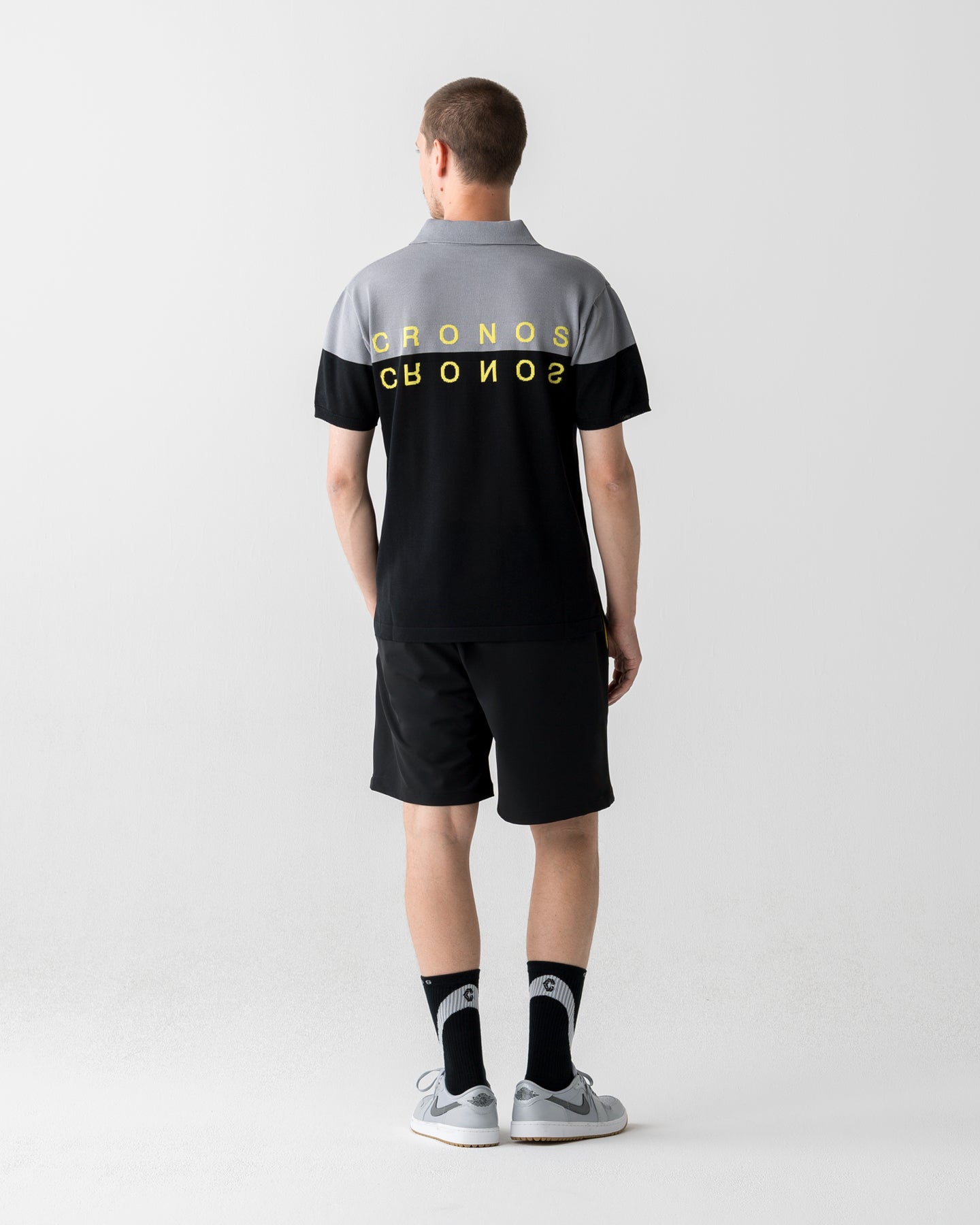CRONOS BLACK DUAL TONE SHORTS【BLACK×YELLOW】