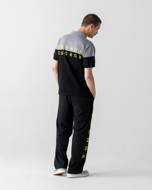 CRONOS BLACK DUAL TONE POLO【GRAY×YELLOW】