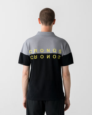 CRONOS BLACK DUAL TONE POLO【GRAY×YELLOW】