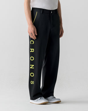 CRONOS BLACK DUAL TONE PANTS【BLACK×YELLOW】