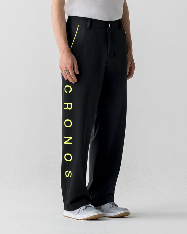 CRONOS BLACK DUAL TONE PANTS【BLACK×YELLOW】